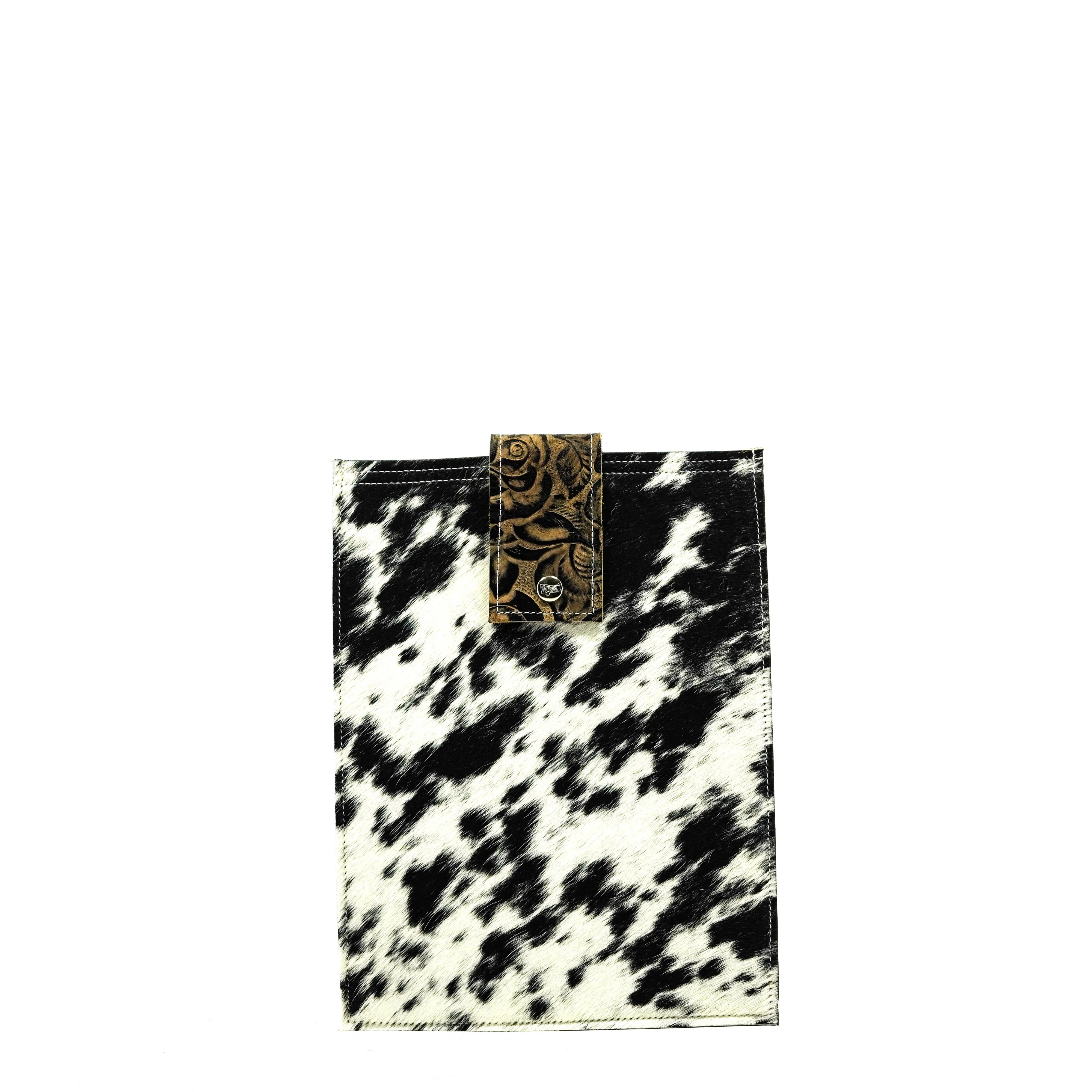 13'' Tablet Sleeve - Black & White w/ Deadwood Roses