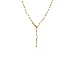 18k Yellow Gold Orange and Yellow Citrine Necklace