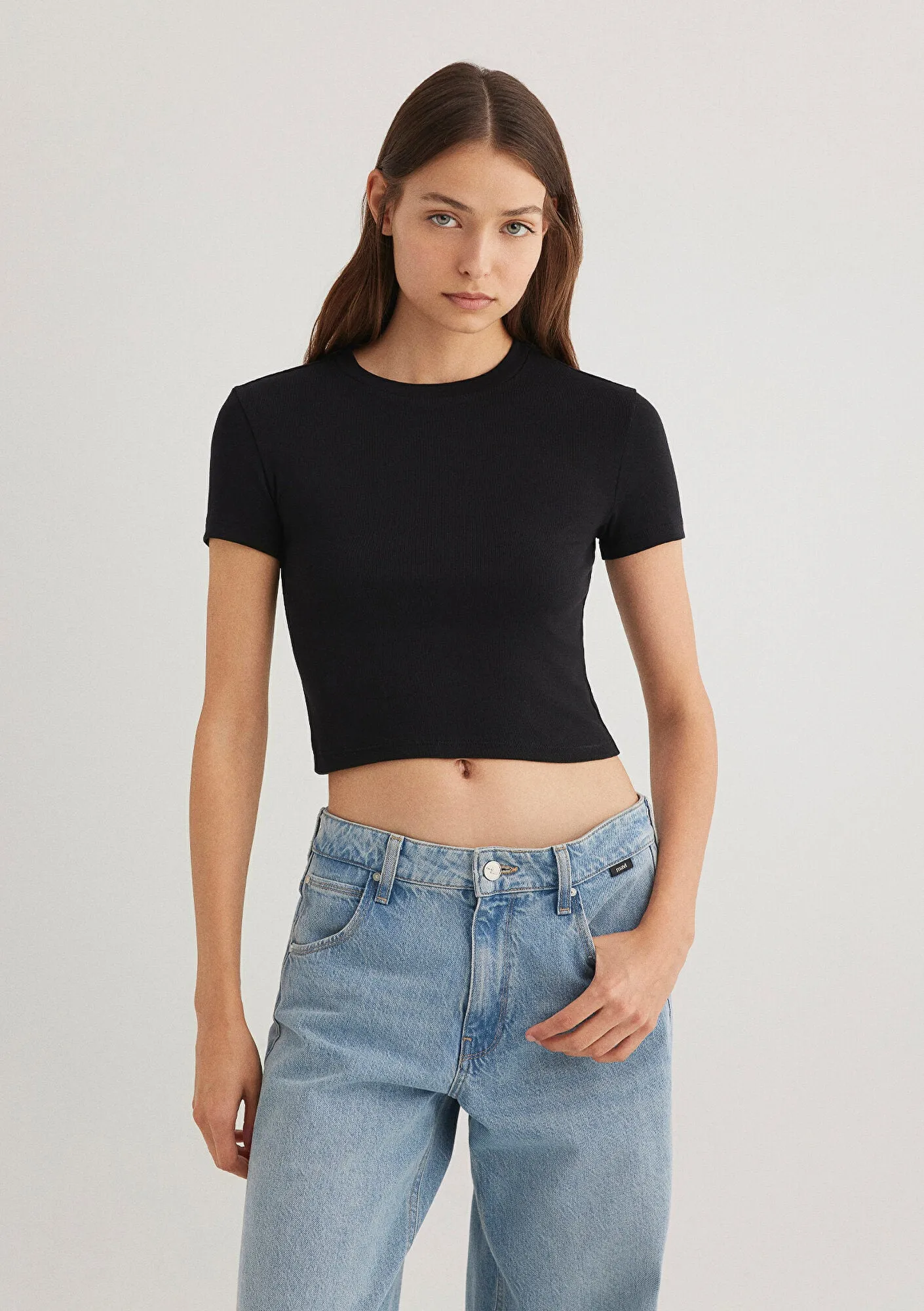 2-Pack Black Crop Tops