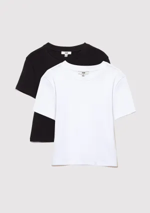 2-Pack Black Crop Tops