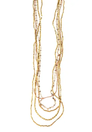 5 Layer Petite Crystal Ethiopian Necklace
