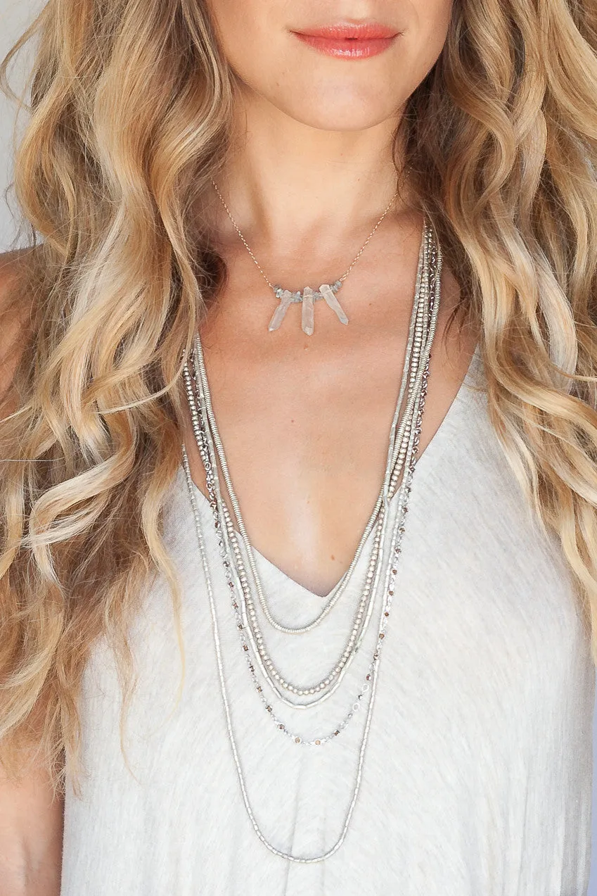 5 Layer Petite Crystal Ethiopian Necklace