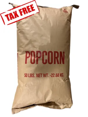 50 lbs Bulk White Hull-less Popcorn Kernels (Product of Canada)