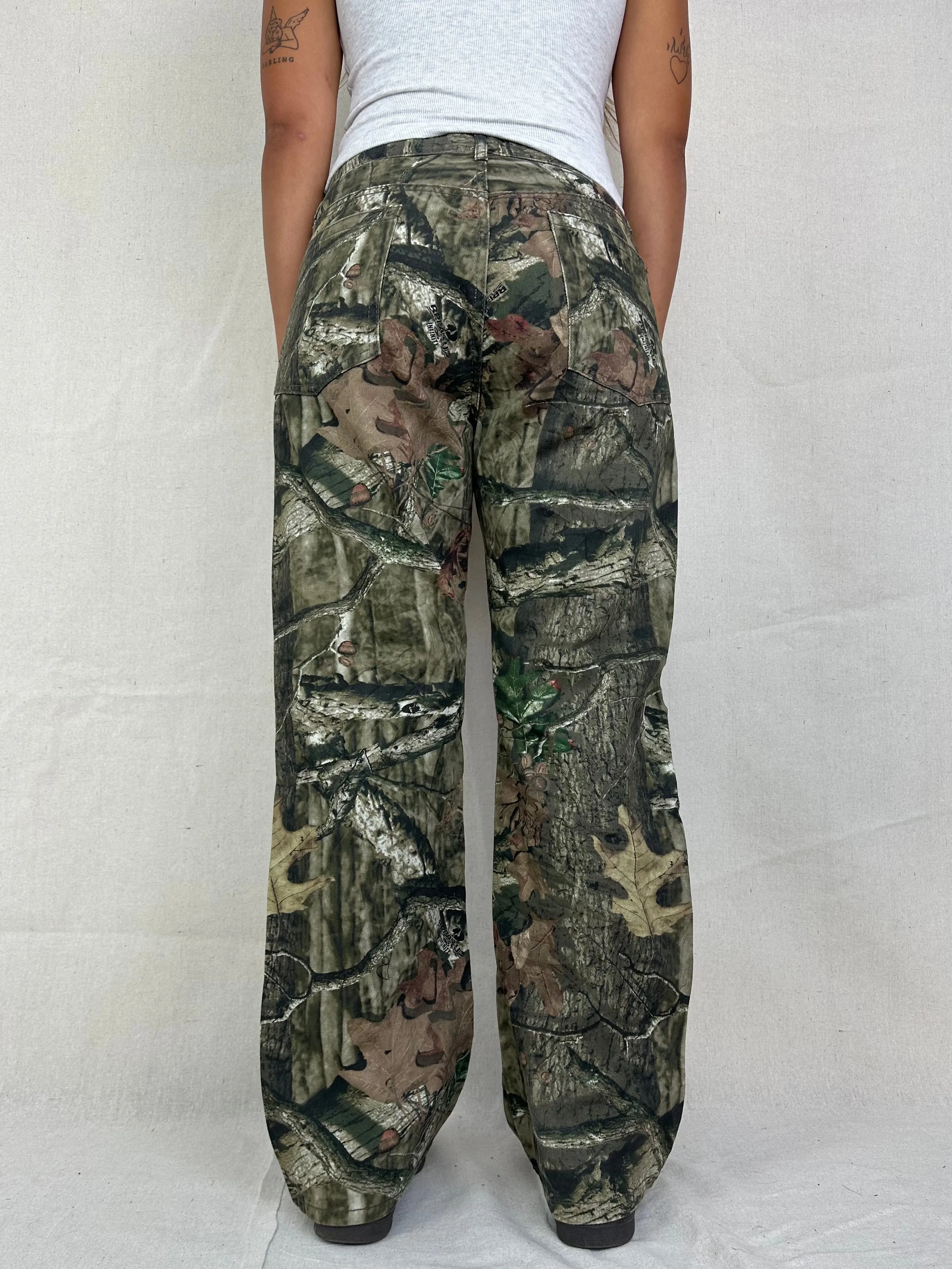 90's Mossyoak Realtree Camo Vintage Cargo Pants Size 31x29