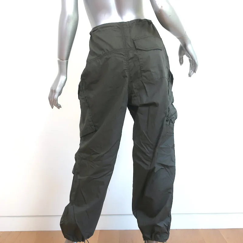 AGOLDE Ginerva Cargo Pants Caviar Green Size Small