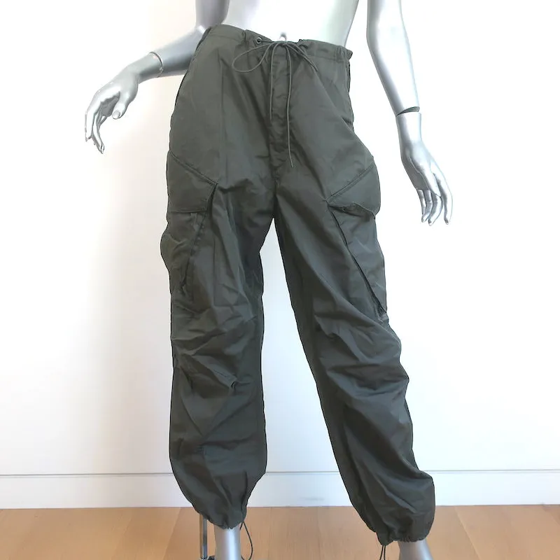 AGOLDE Ginerva Cargo Pants Caviar Green Size Small