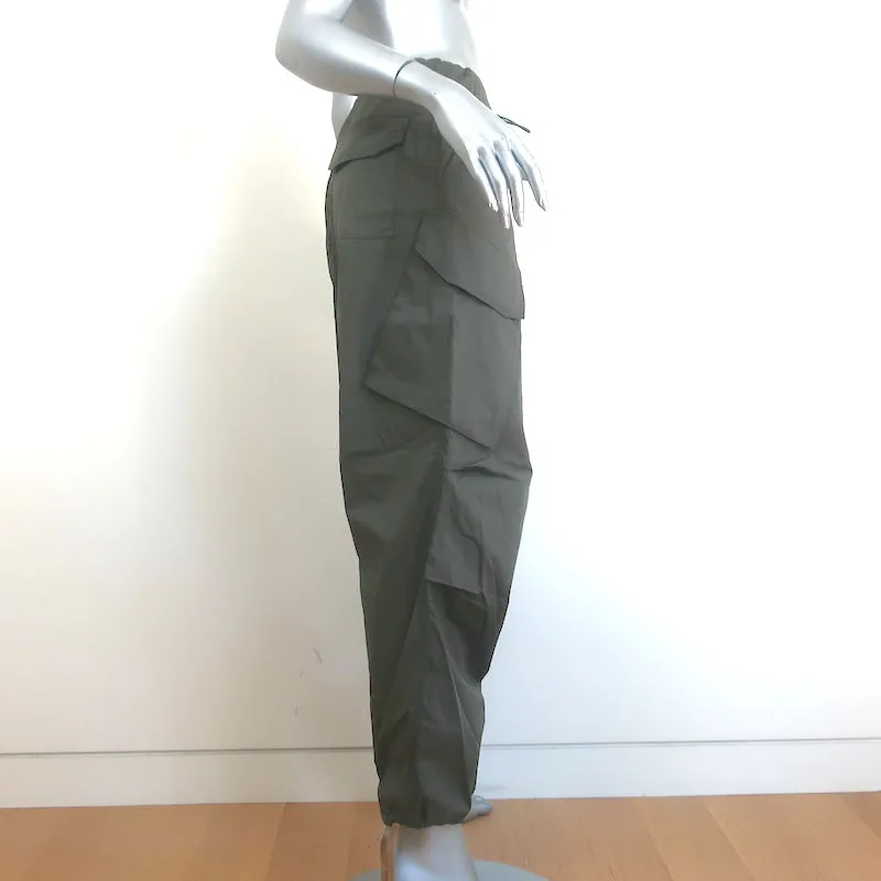 AGOLDE Ginerva Cargo Pants Olive Cotton Size Extra Small