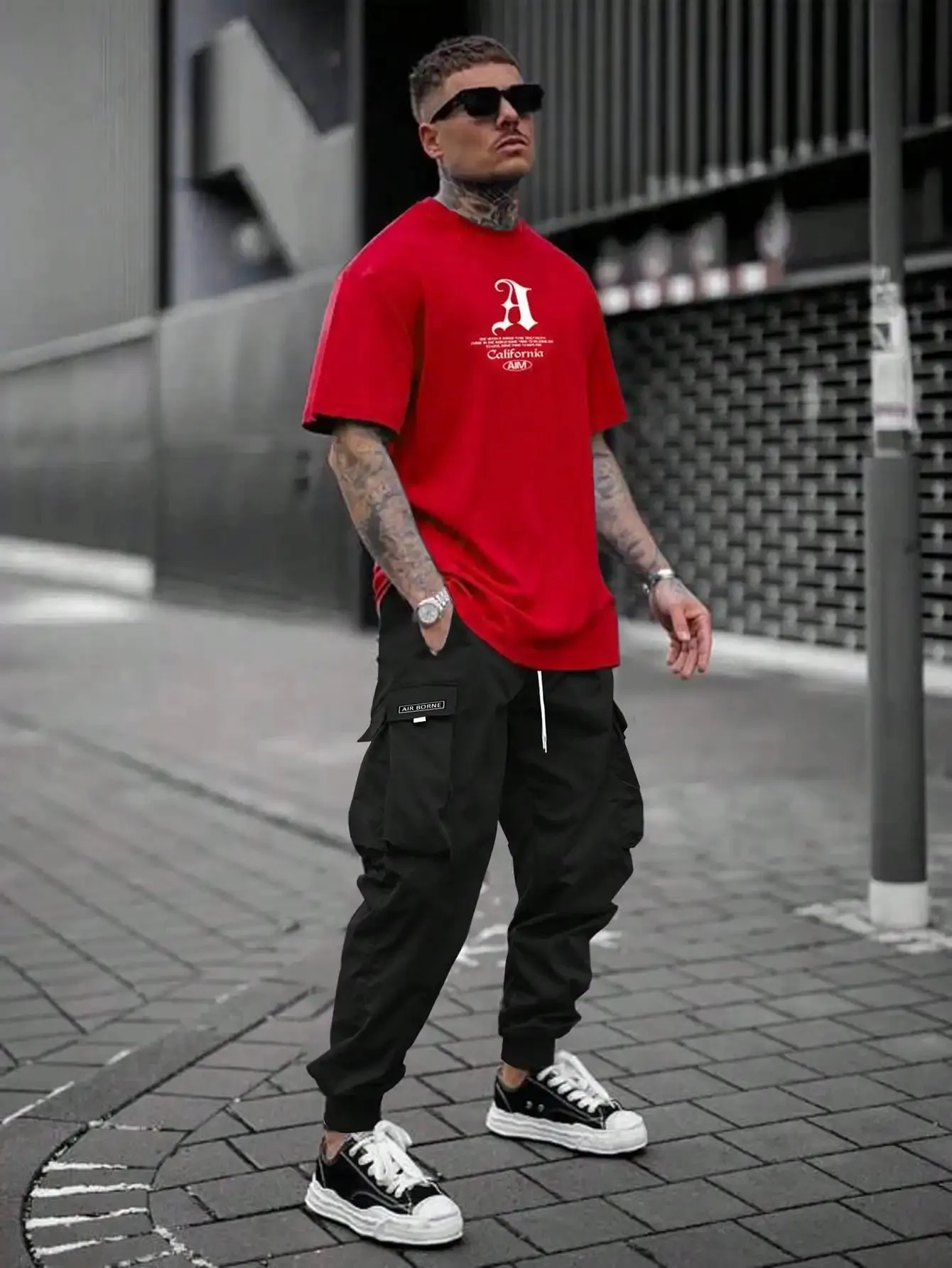 Aktive Cargohose mit Kordelzug für Männer