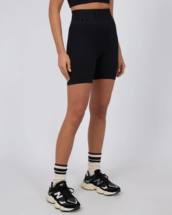 ALL ABOUT EVE AAE ACTIVE REMI RIB BIKE SHORT BLACK