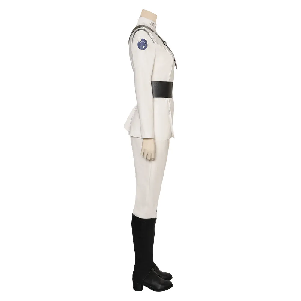 Ar'alani White Uniform Cosplay Costume Outfits Halloween Carnival Suit