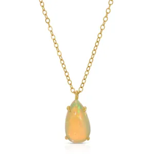 Aurora - One of a Kind Teardrop Opal Necklace
