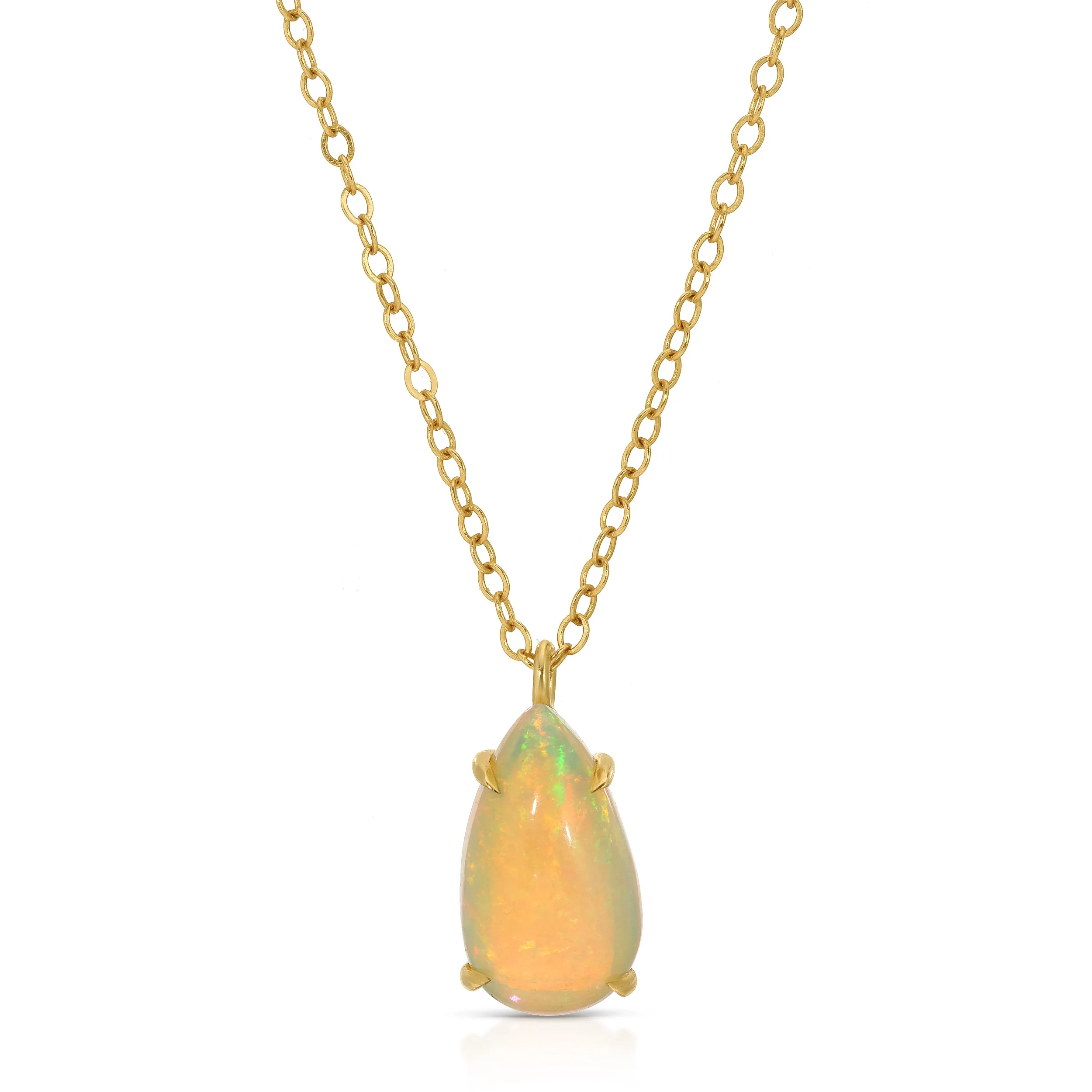Aurora - One of a Kind Teardrop Opal Necklace