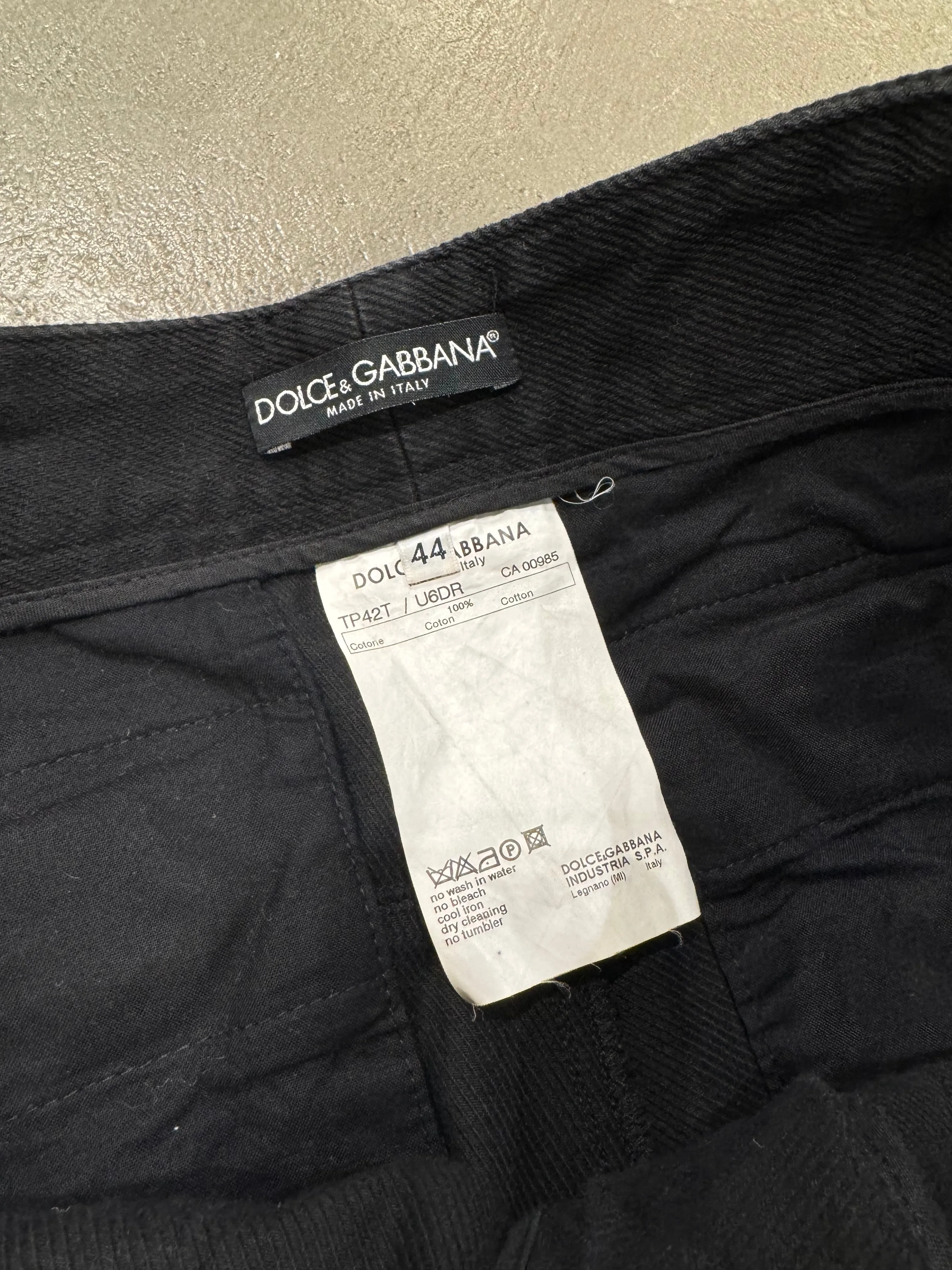 A/W 2003 Dolce & Gabbana runway bondage parachute cargo pants