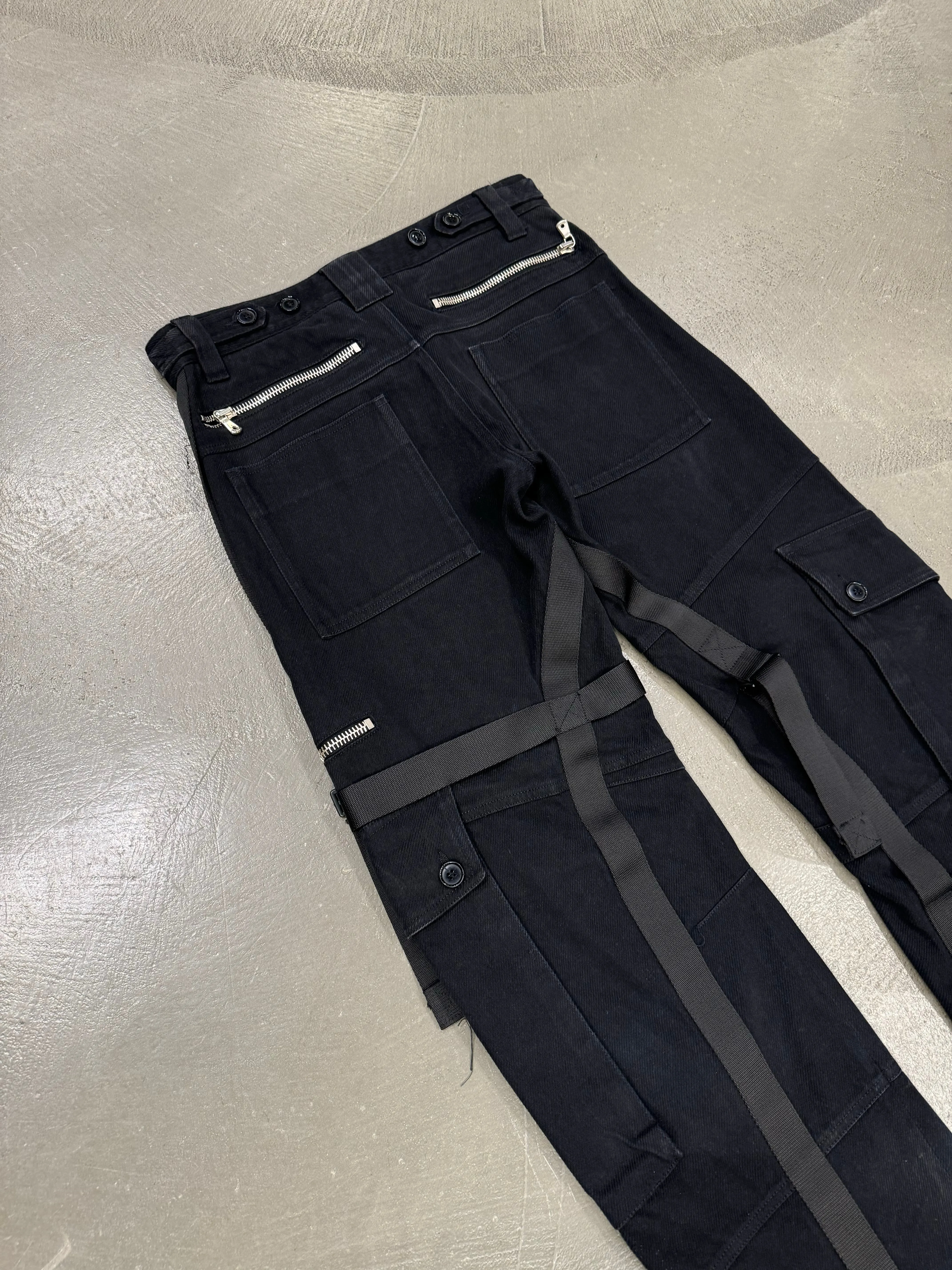 A/W 2003 Dolce & Gabbana runway bondage parachute cargo pants