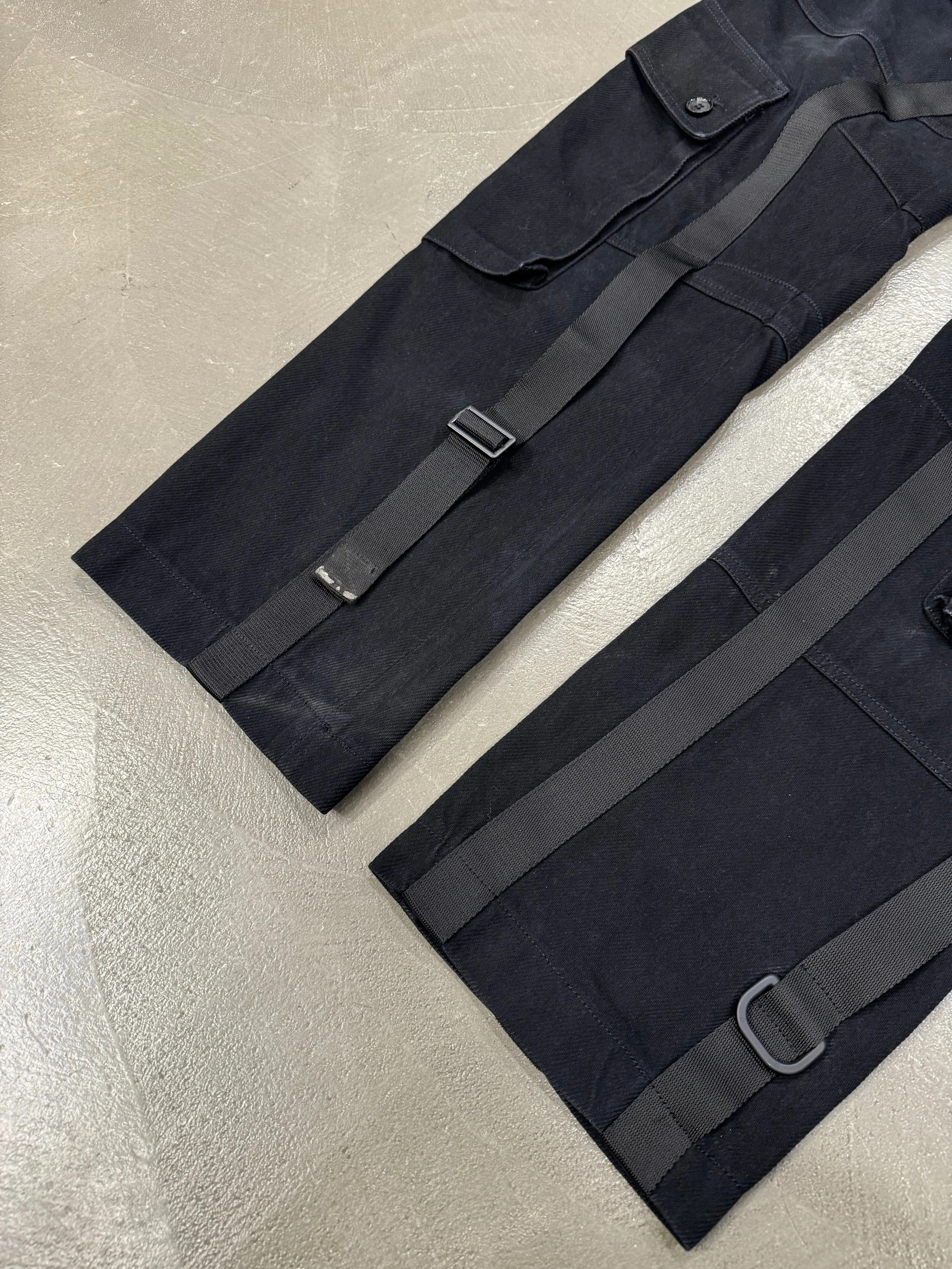A/W 2003 Dolce & Gabbana runway bondage parachute cargo pants