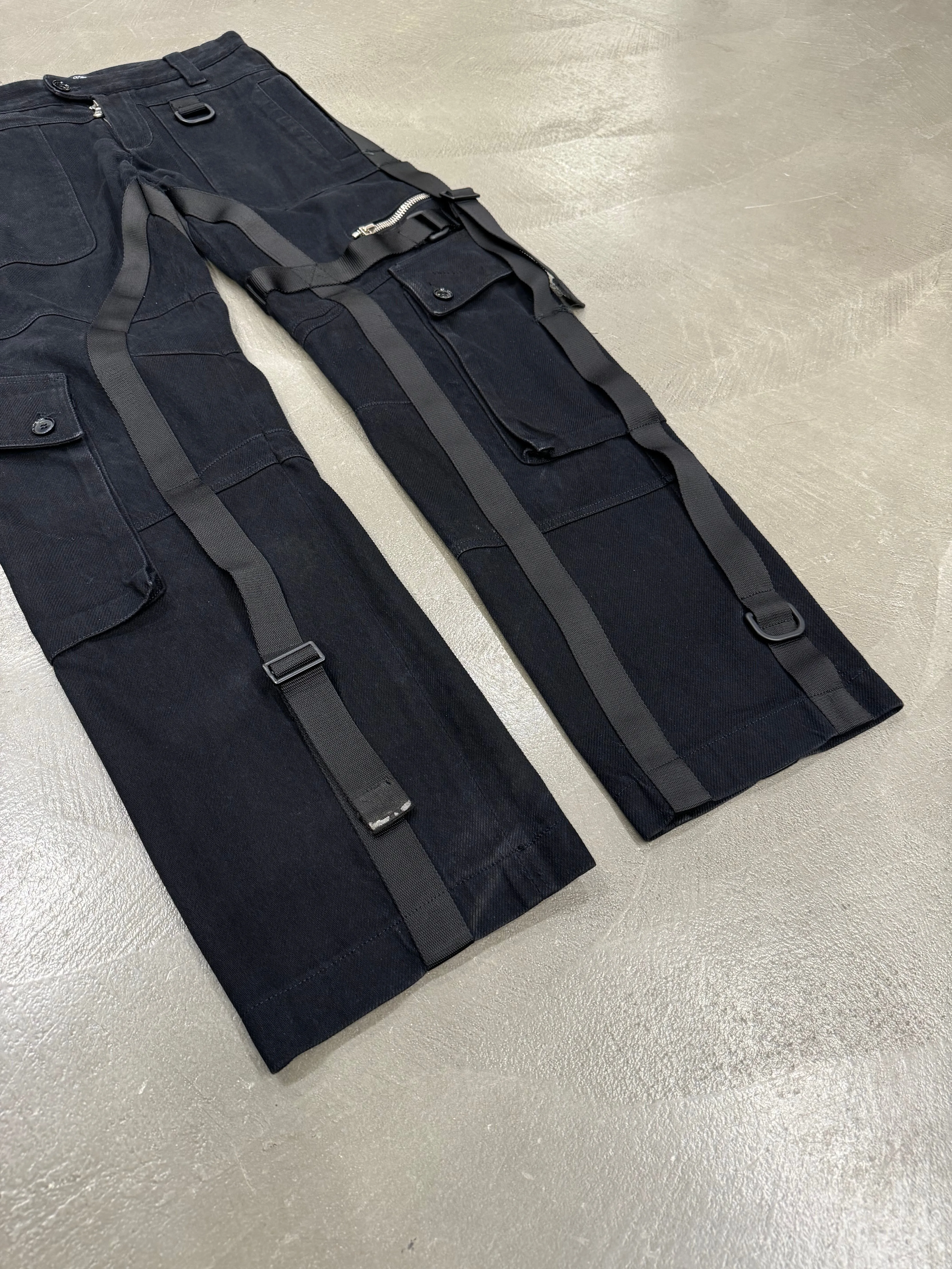A/W 2003 Dolce & Gabbana runway bondage parachute cargo pants