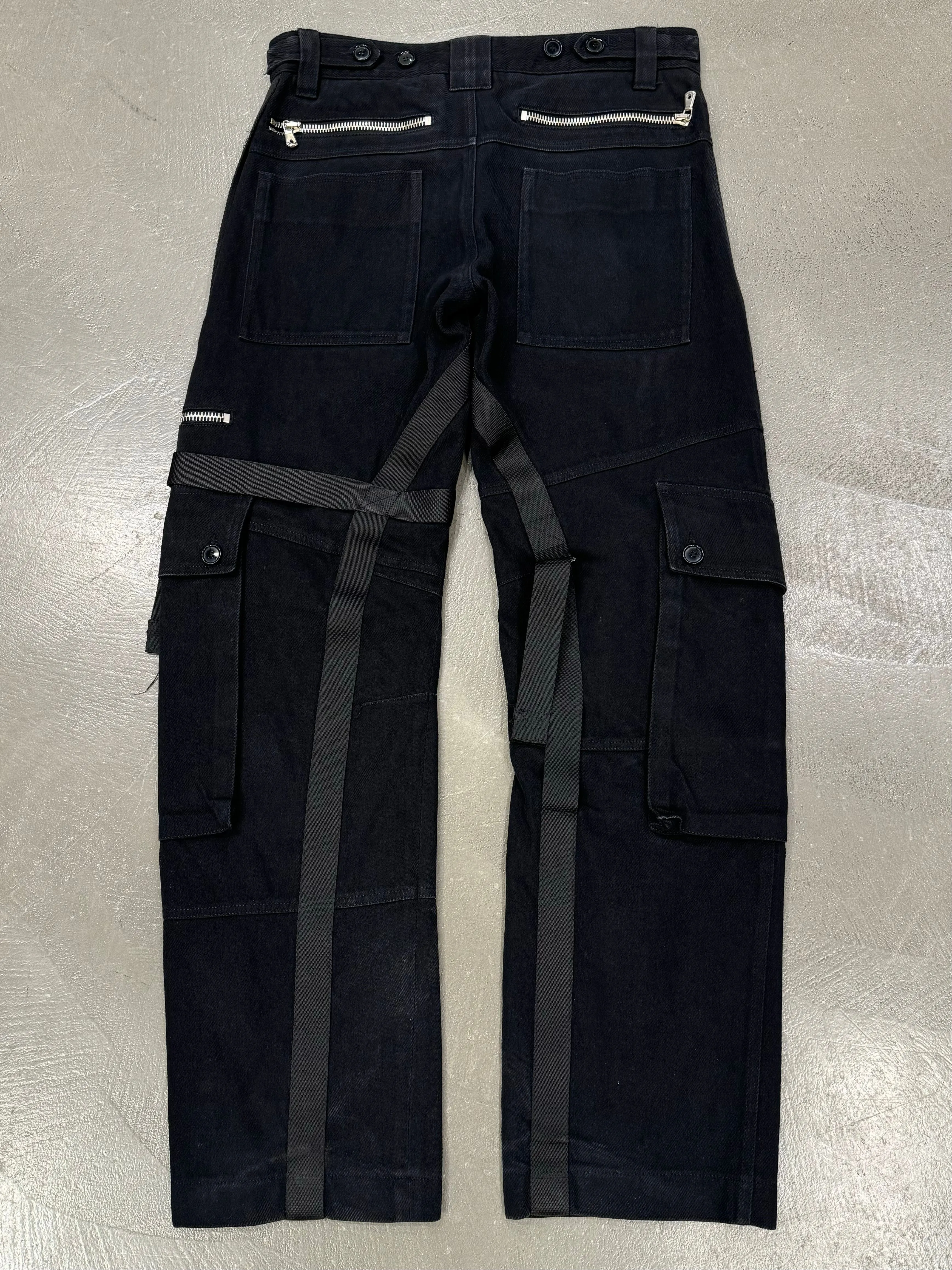 A/W 2003 Dolce & Gabbana runway bondage parachute cargo pants