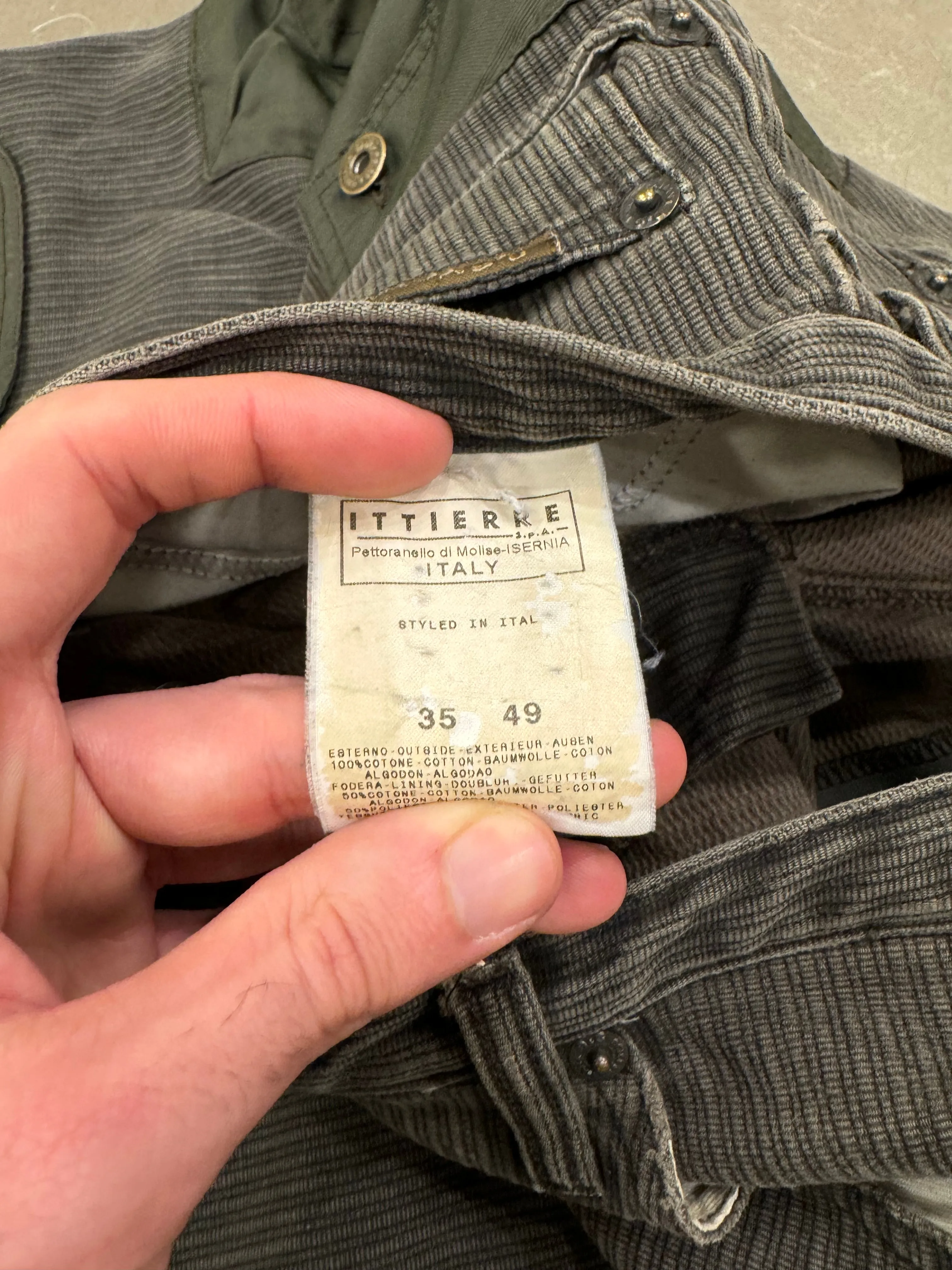 A/W2004 Dolce & Gabbana double layered hybrid combat cargo pants
