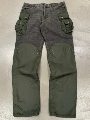 A/W2004 Dolce & Gabbana double layered hybrid combat cargo pants