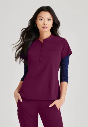 Barco Unify BUT163 Mission Scrub Top Wine
