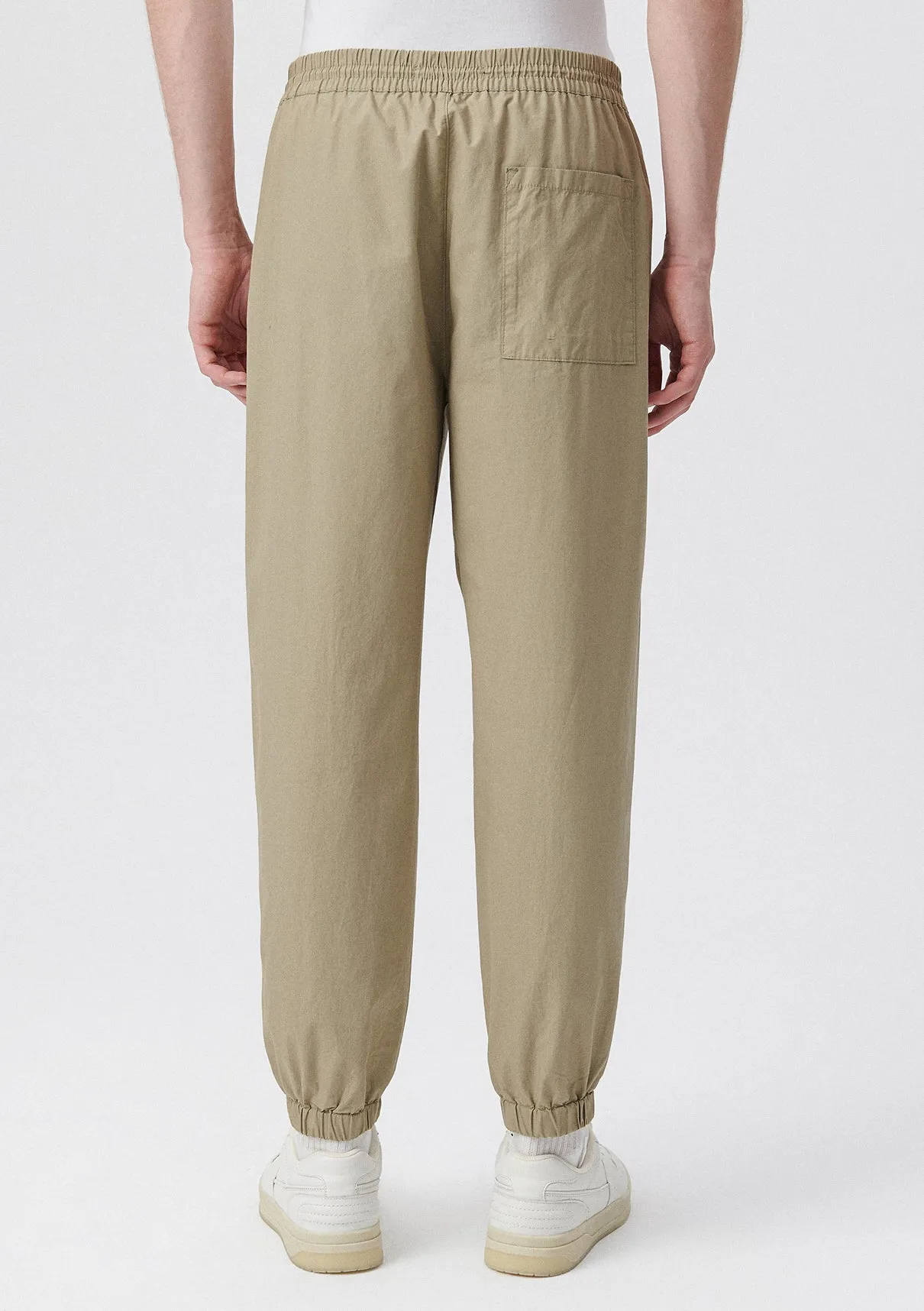 Beige Jogger Pants