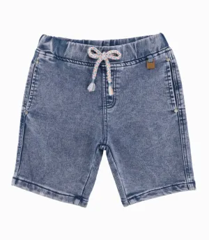Bermuda Niño Efecto Lavado Denim