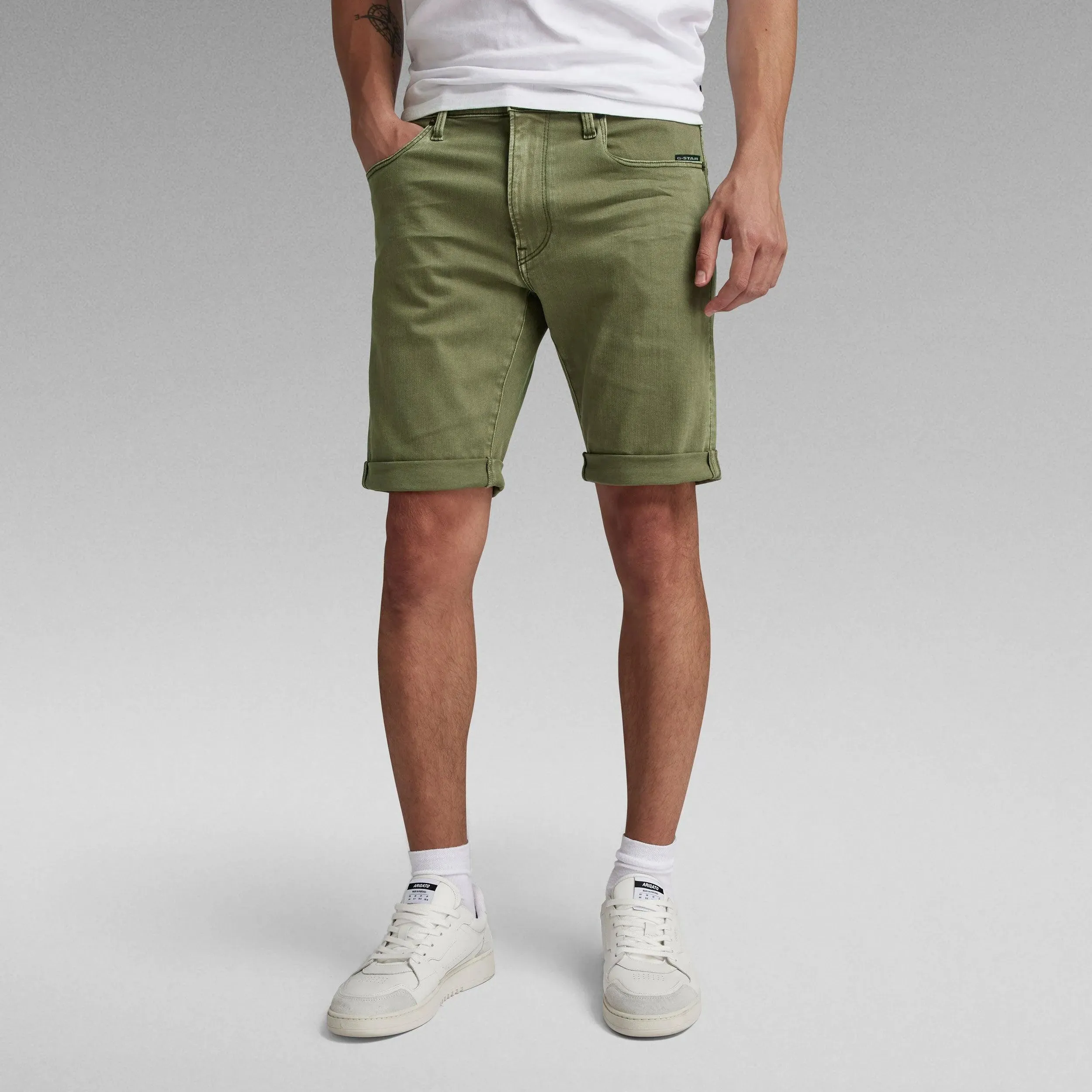 Bermudas G-STAR Vaqueras 3301 Slim Faded Shamrock