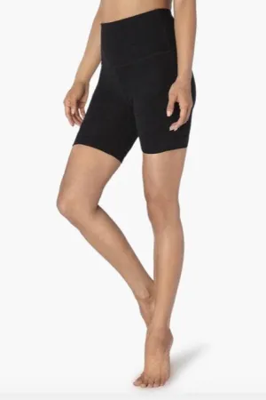 Beyond Yoga High Waisted Biker Short- Darkest Night