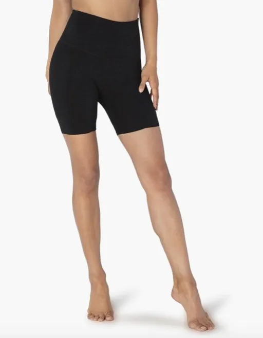 Beyond Yoga High Waisted Biker Short- Darkest Night