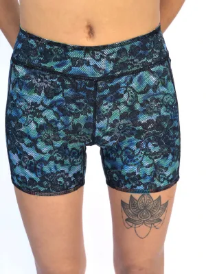 BIKE SHORTS BLUE LACE/1950'S HAWAII