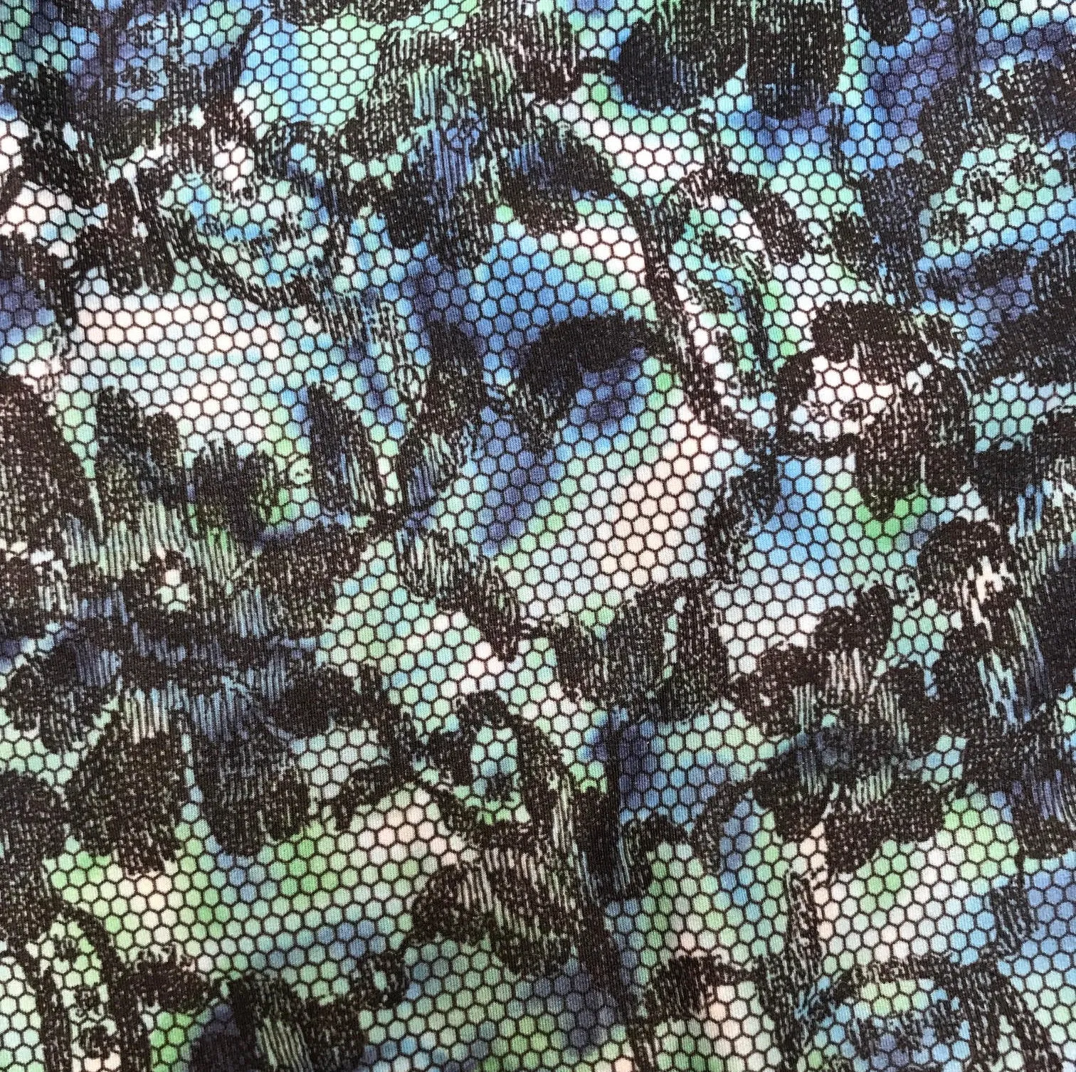 BIKE SHORTS BLUE LACE/1950'S HAWAII