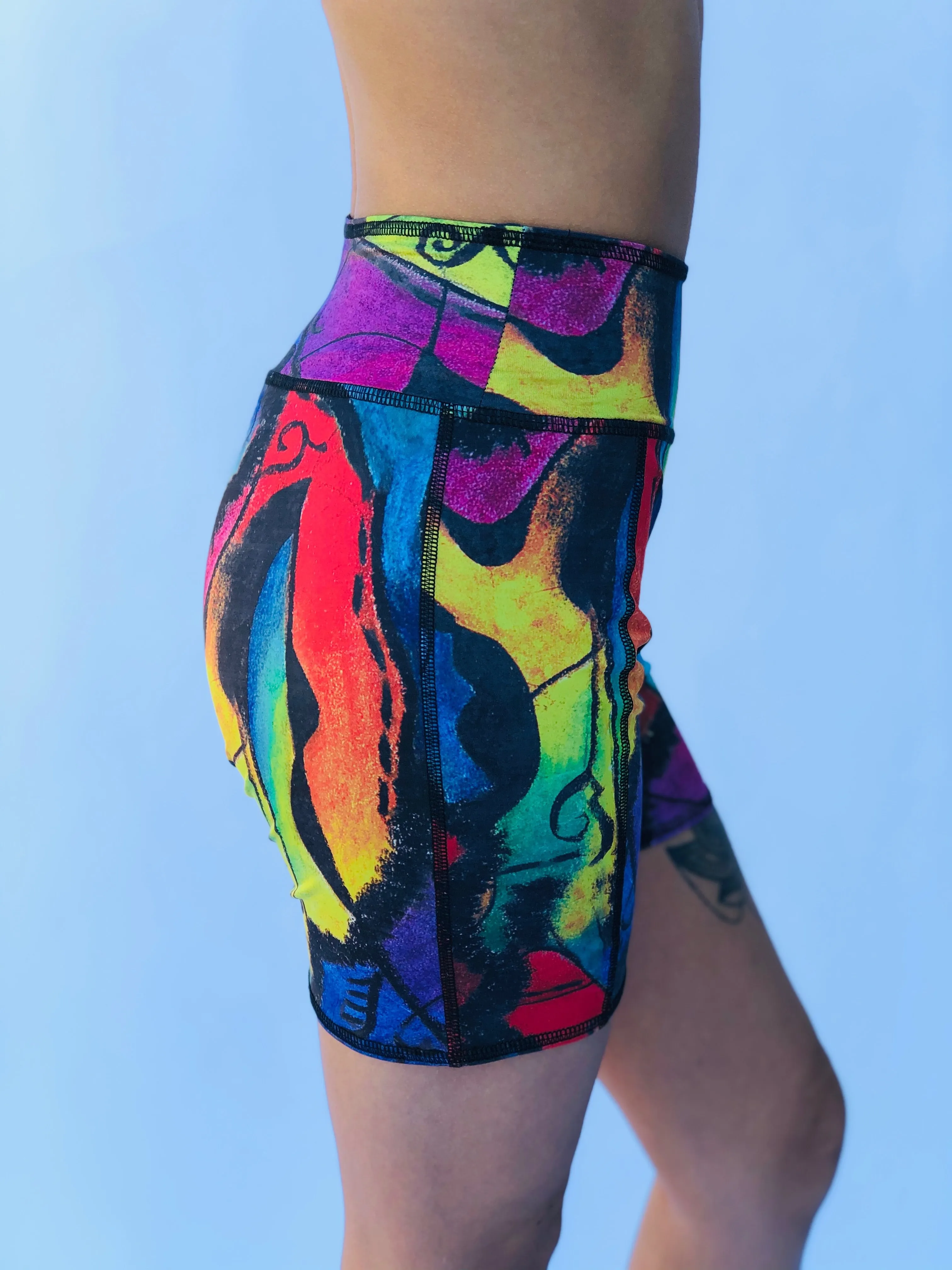 BIKE SHORTS JUSTIN CARR/BLACK