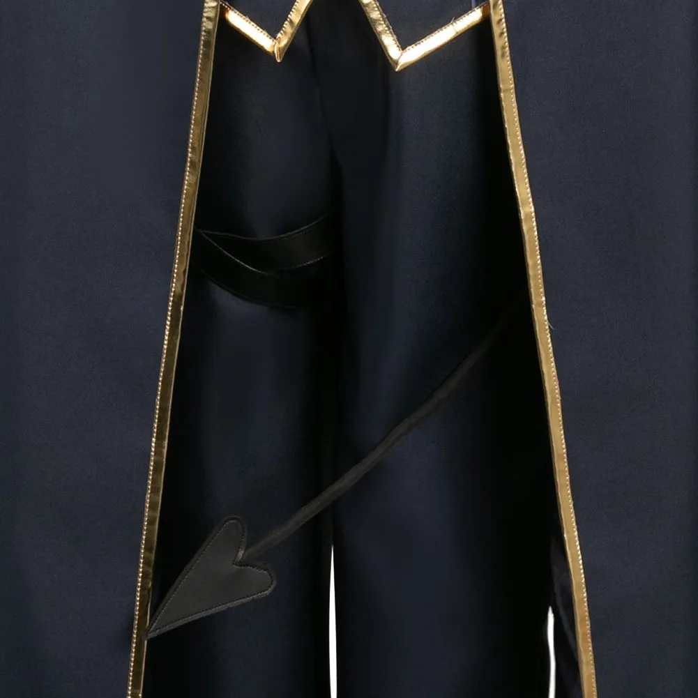Blue Lock Seishiro Nagi Halloween Black Devil Suit Cosplay Costume Outfits
