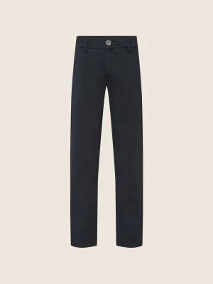 Bobby Chinos in Blue cotton gabardine