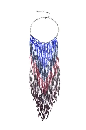 Bohemian Long Beaded Tassel Necklaces N2942