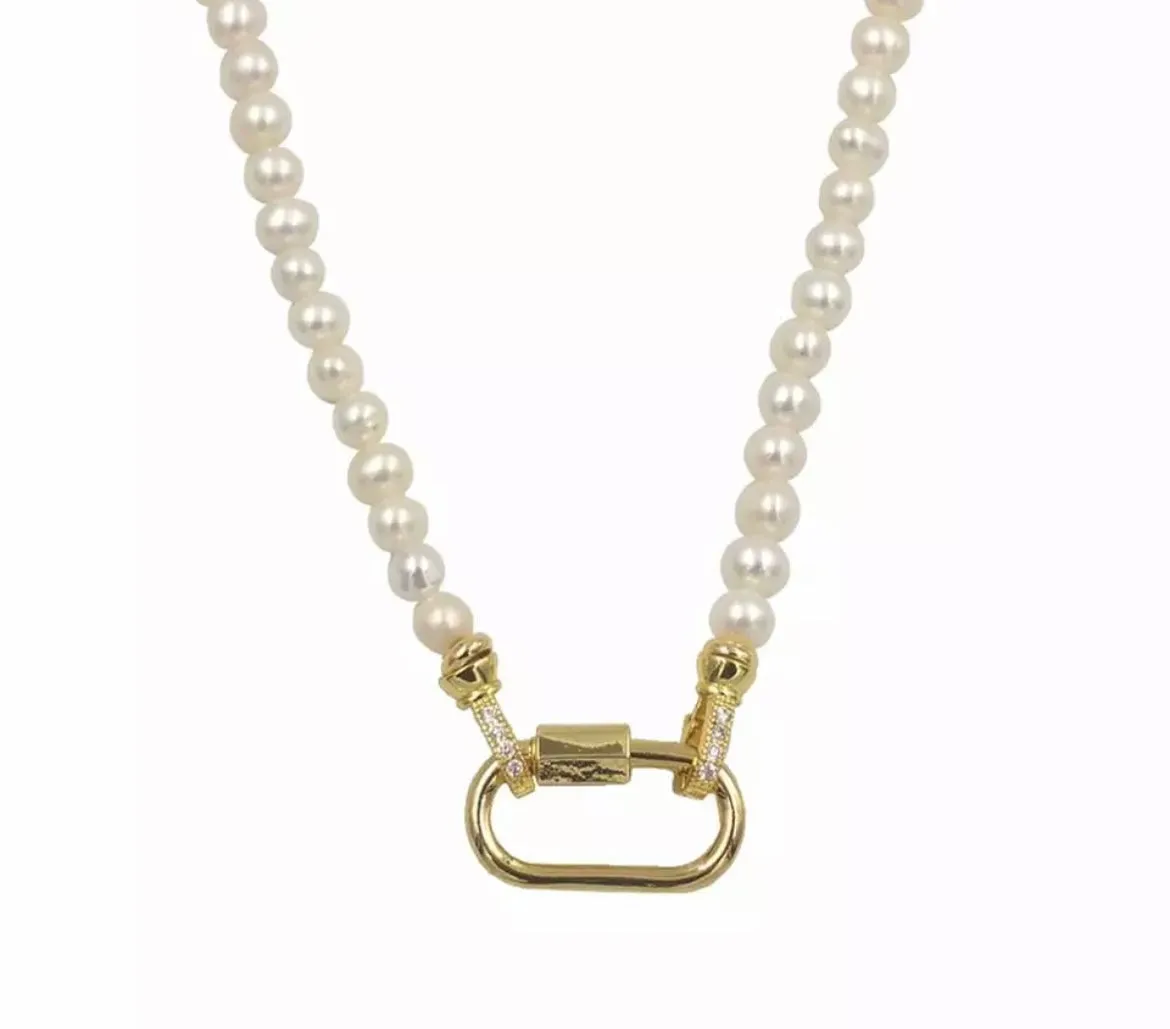 Boho & Mala Beaded Freshwater Pearl Necklace SCN1007