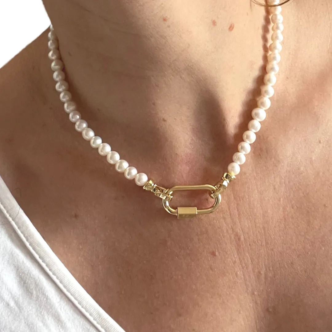 Boho & Mala Beaded Freshwater Pearl Necklace SCN1007