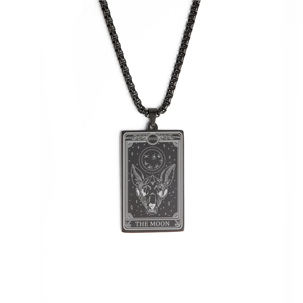 Box Chain Three Tarot Series Necklaces