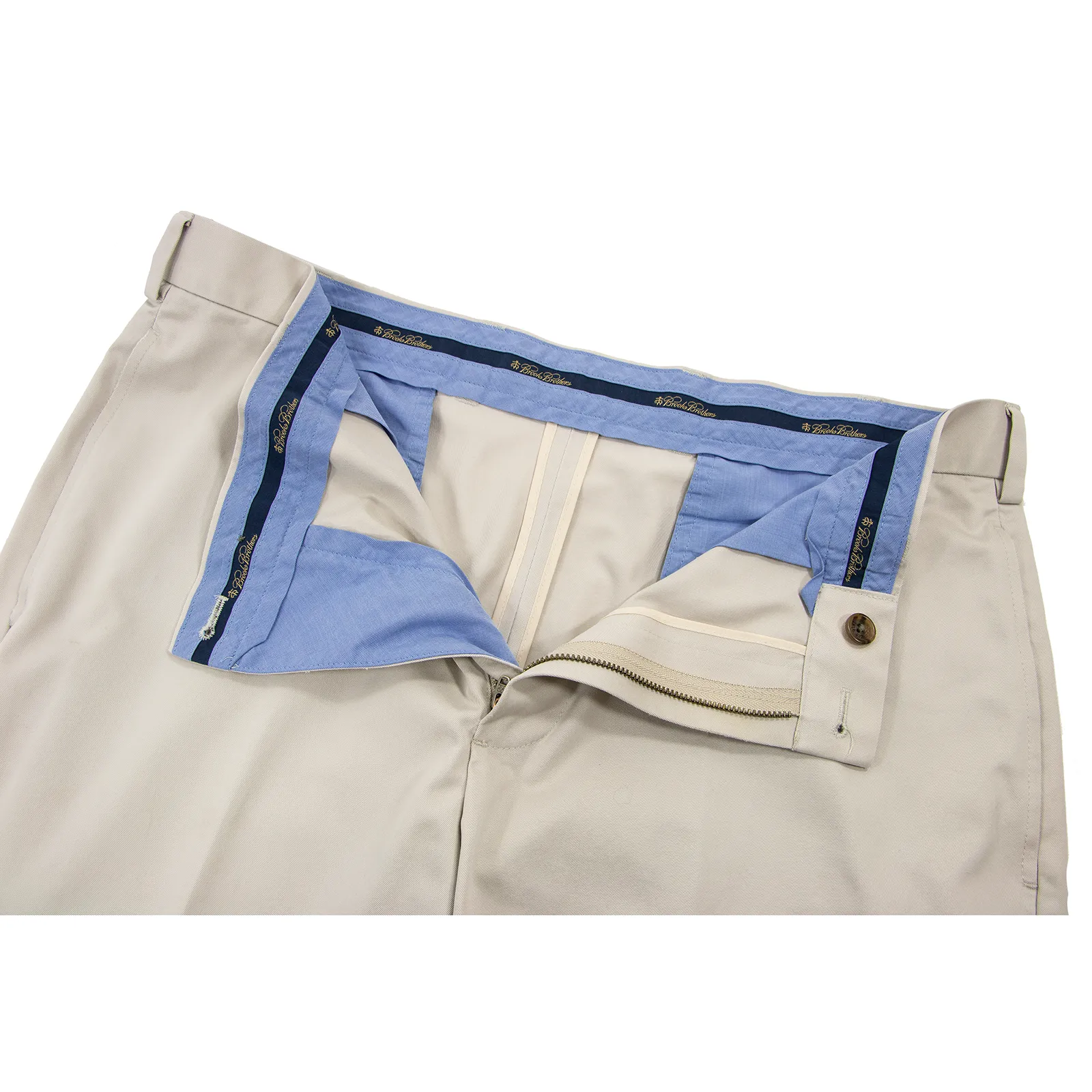 Brooks Brothers Clark Wevet Cotton Twill Unlined FF Advantage Chino Pants 36W