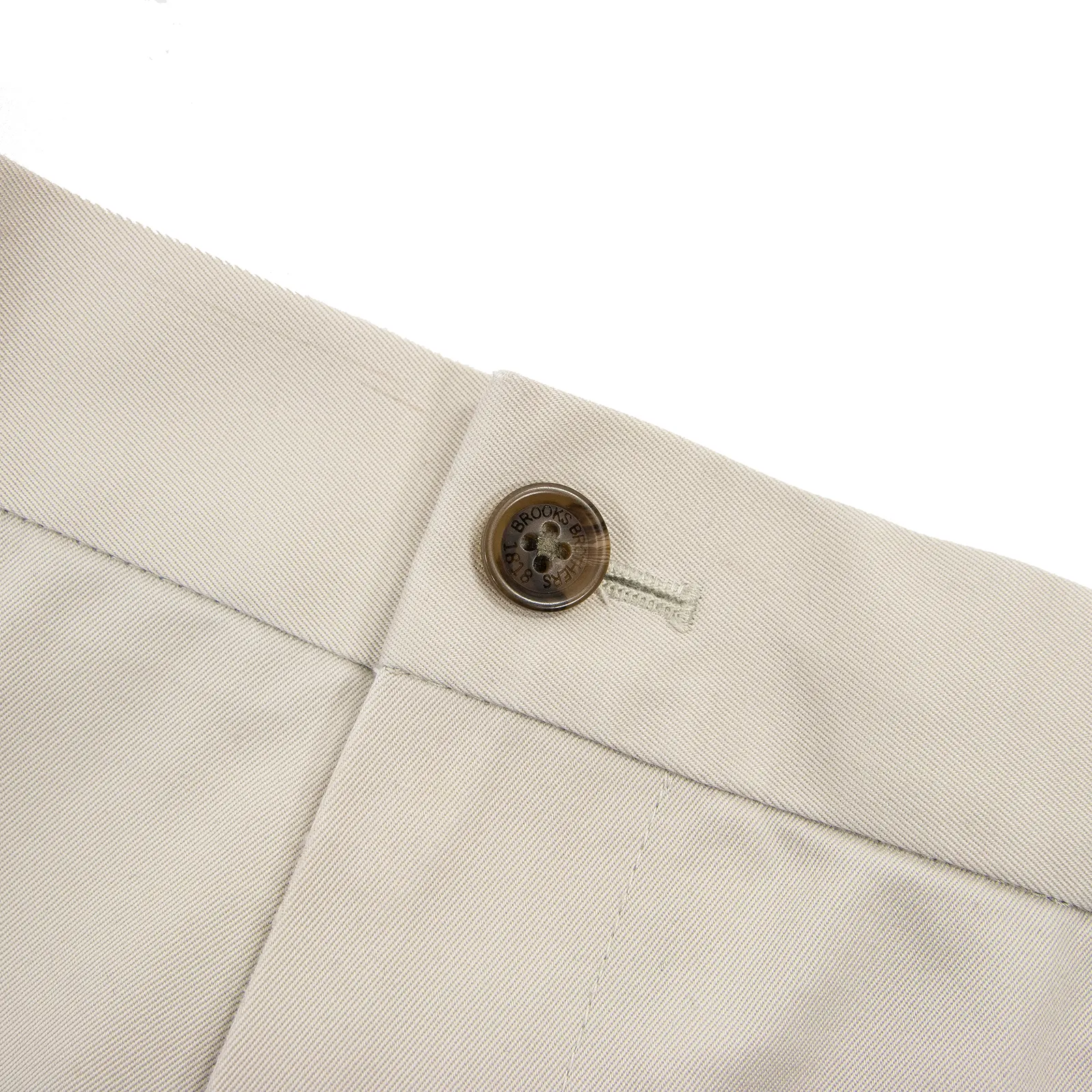 Brooks Brothers Clark Wevet Cotton Twill Unlined FF Advantage Chino Pants 36W
