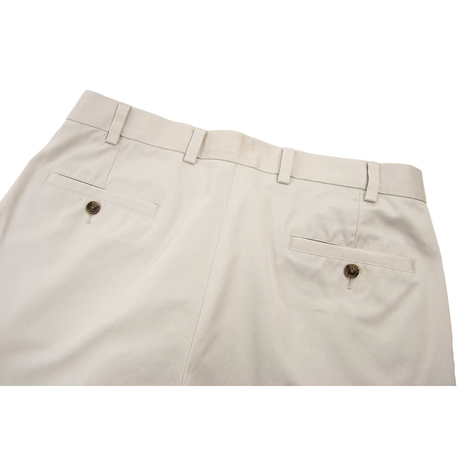 Brooks Brothers Clark Wevet Cotton Twill Unlined FF Advantage Chino Pants 36W