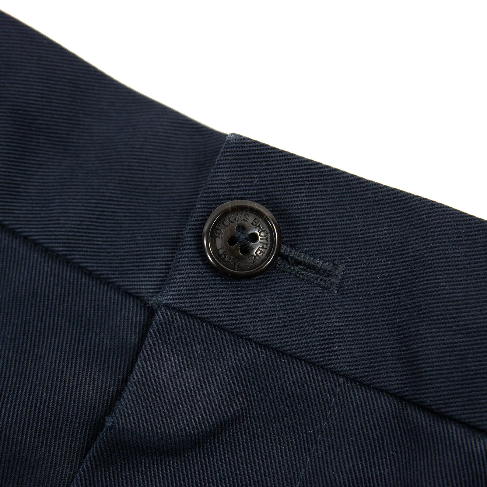Brooks Brothers Hudson Navy Blue Cotton Twill Unlined Advantage Chino Pants 44W