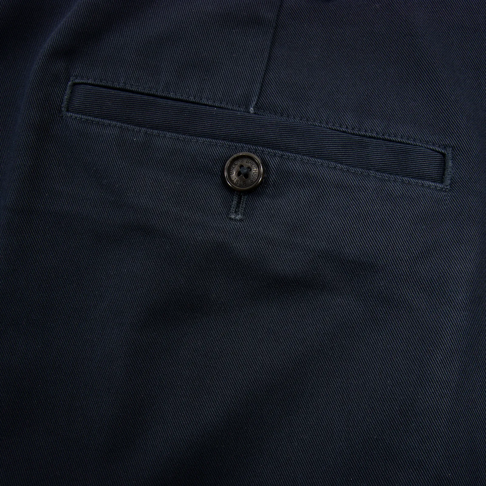 Brooks Brothers Hudson Navy Blue Cotton Twill Unlined Advantage Chino Pants 44W