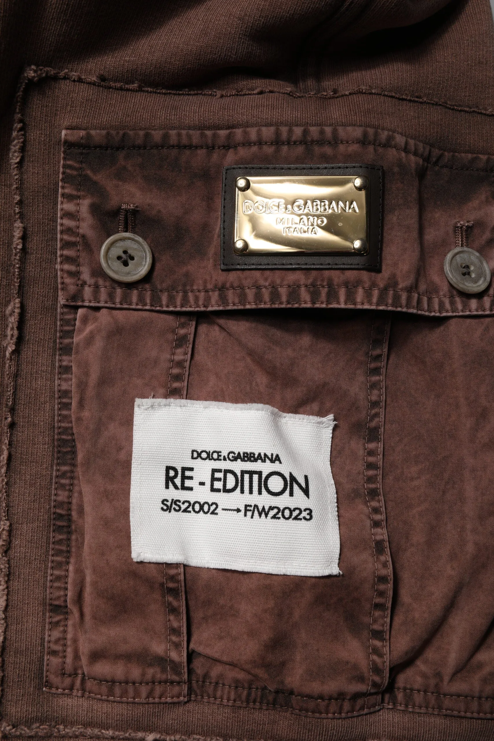 Brown Cotton Cargo Bermuda Sweatshorts Shorts