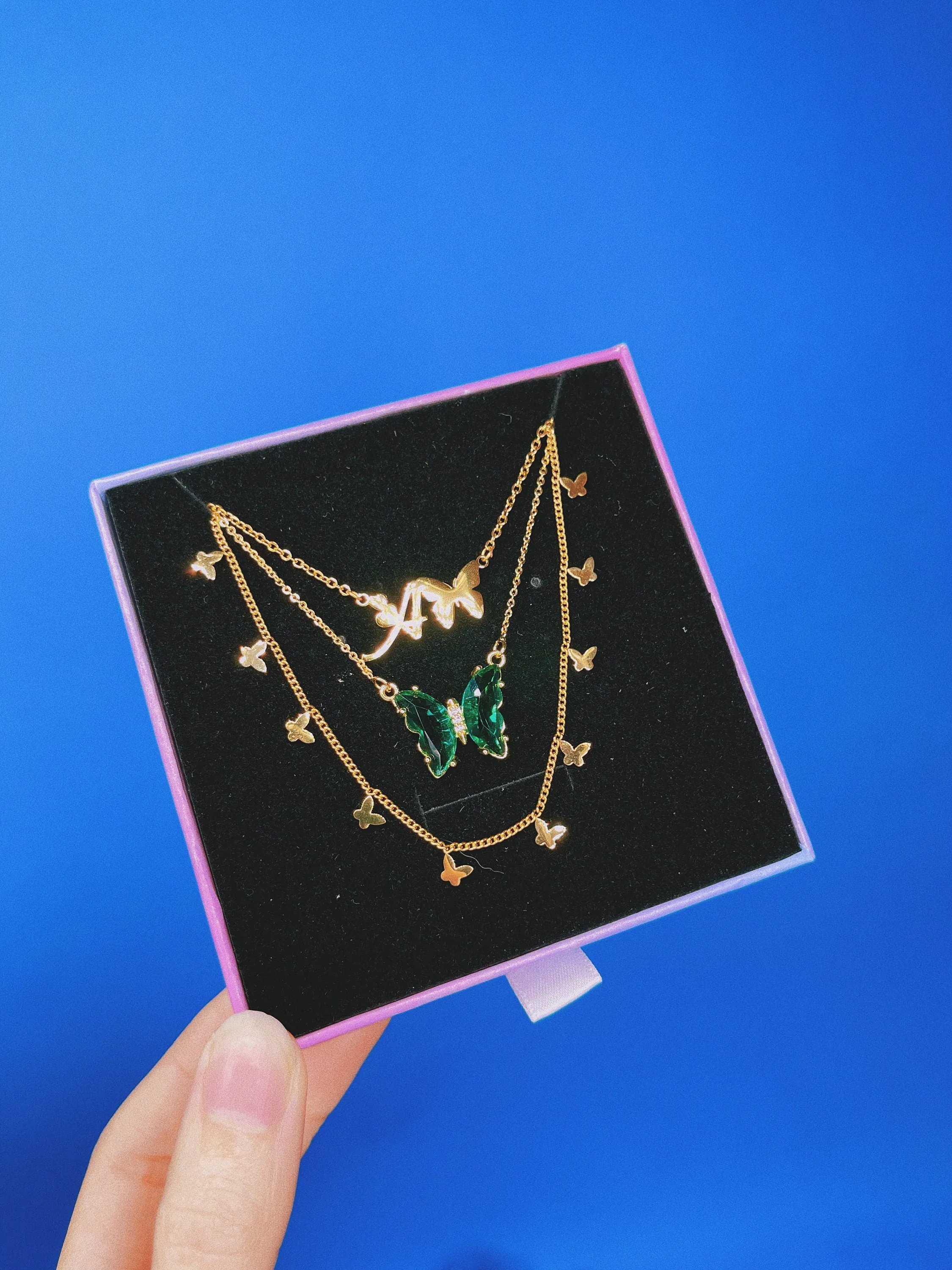 Butterfly Necklace Set, Ava