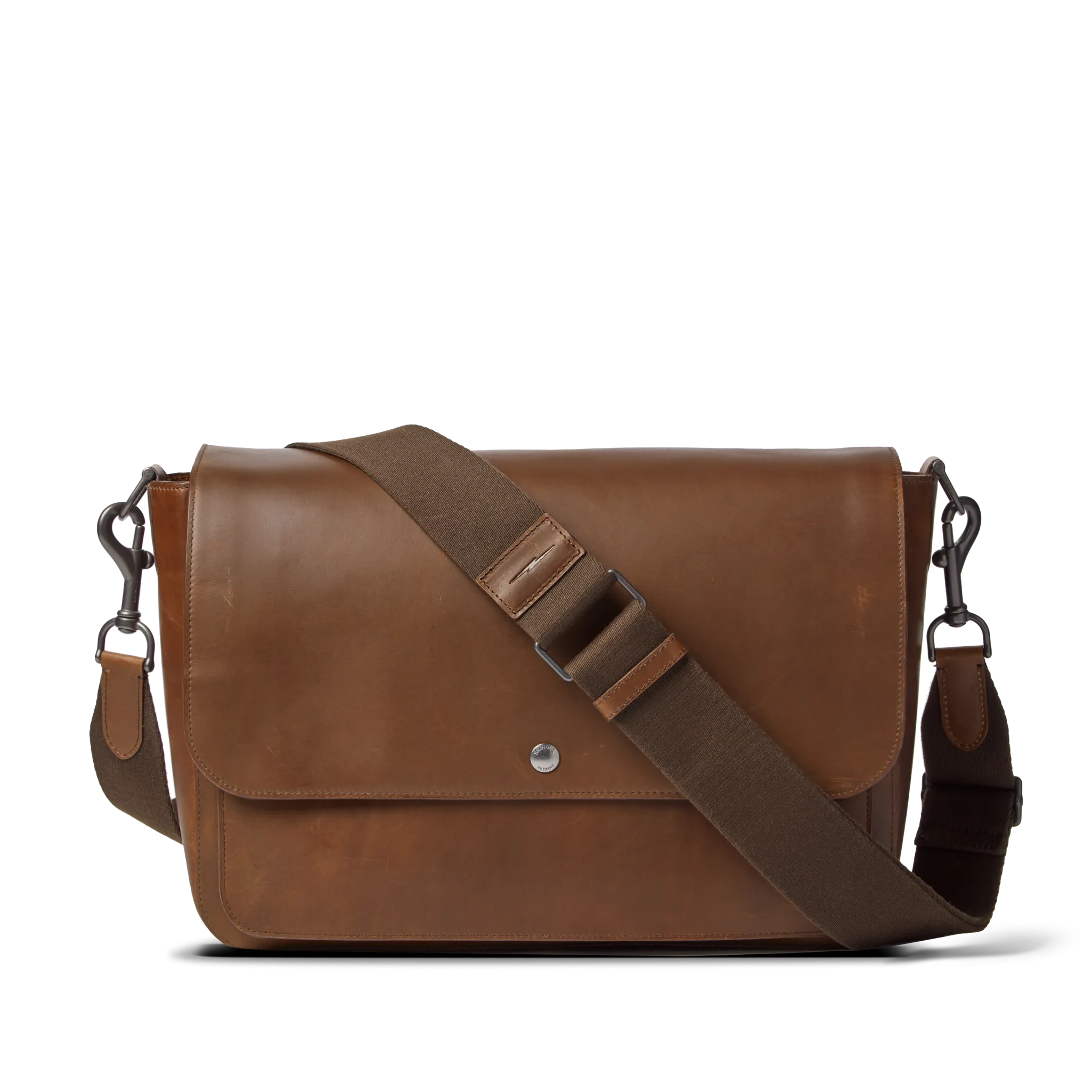 Canfield Relaxed Messenger Bag - Medium Brown