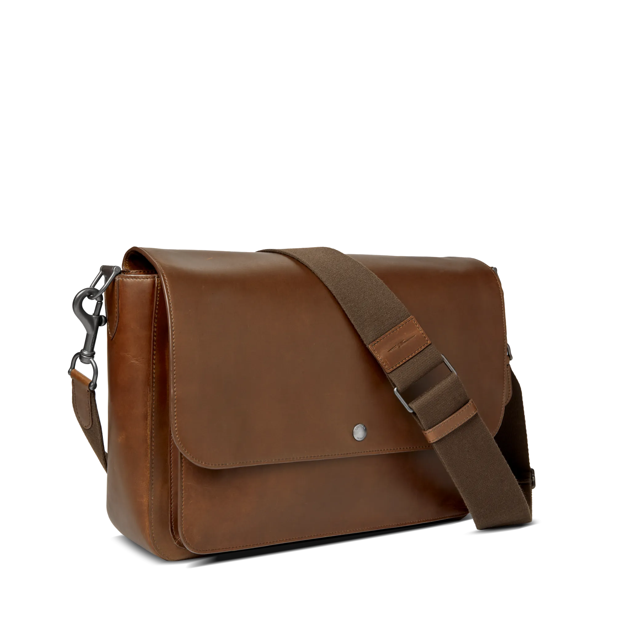 Canfield Relaxed Messenger Bag - Medium Brown