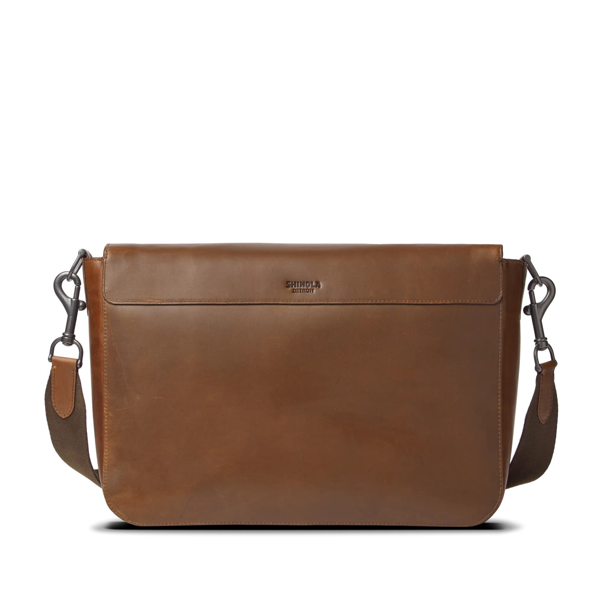 Canfield Relaxed Messenger Bag - Medium Brown
