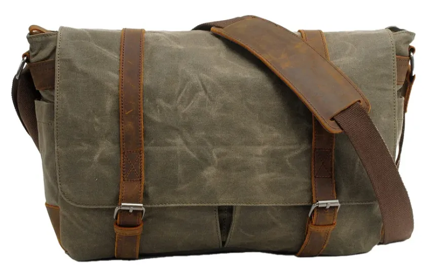 Canvas Laptop Messenger Bag | Andes