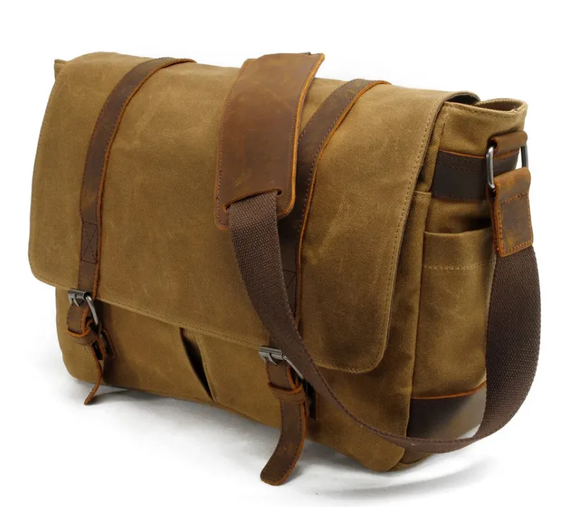 Canvas Laptop Messenger Bag | Andes